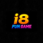 i8 Fun Game logo with colorful neon design on black background